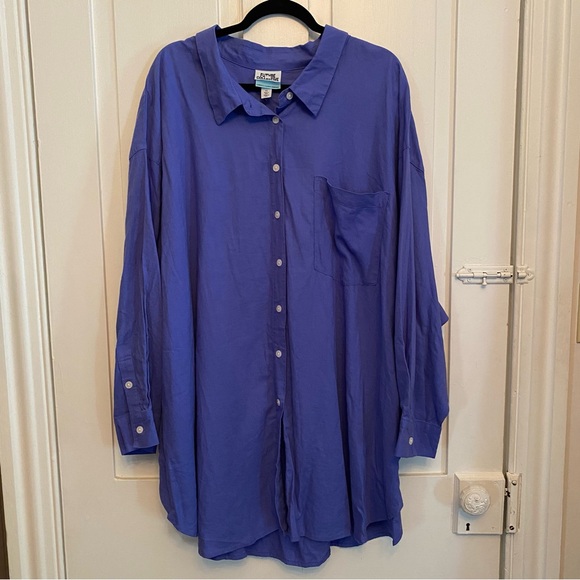 ✨future collective x target blue/purple long sleeve button down shirt✨ - Picture 3 of 8